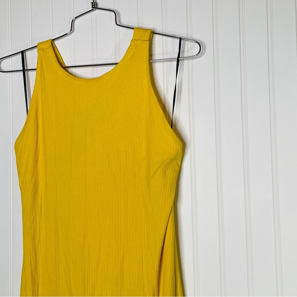 H&M High Neck Ribbed Cross Back Midi Dress - Picture 3 of 7
